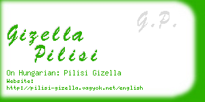 gizella pilisi business card